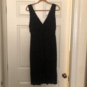 ABS black lace bodycon dress